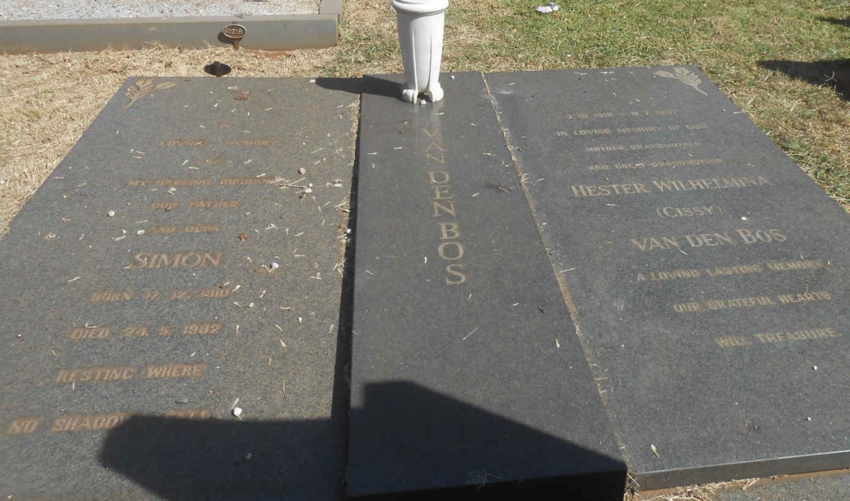 BOS Simon, van den 1910-1982 &amp; Hester Wilhelmina 1918-1997