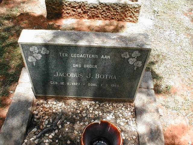 BOTHA Jacobus J. 1927-1955