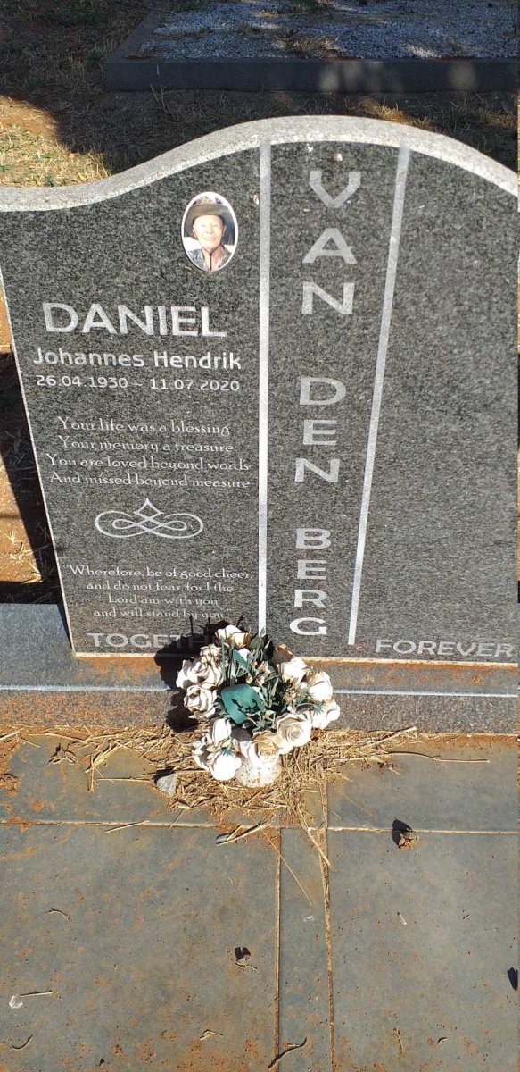 BERG Daniel Johannes Hendrik, van den 1930-2020