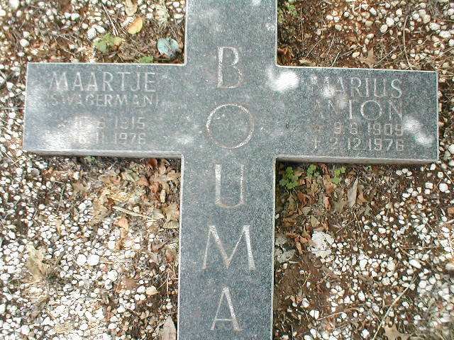 BOUMAN Marius Anton 1909-1976 &amp; Maartje SWAGERMAN 1915-1976