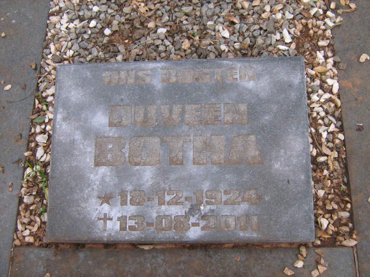 BOTHA Duveen 1924-2011