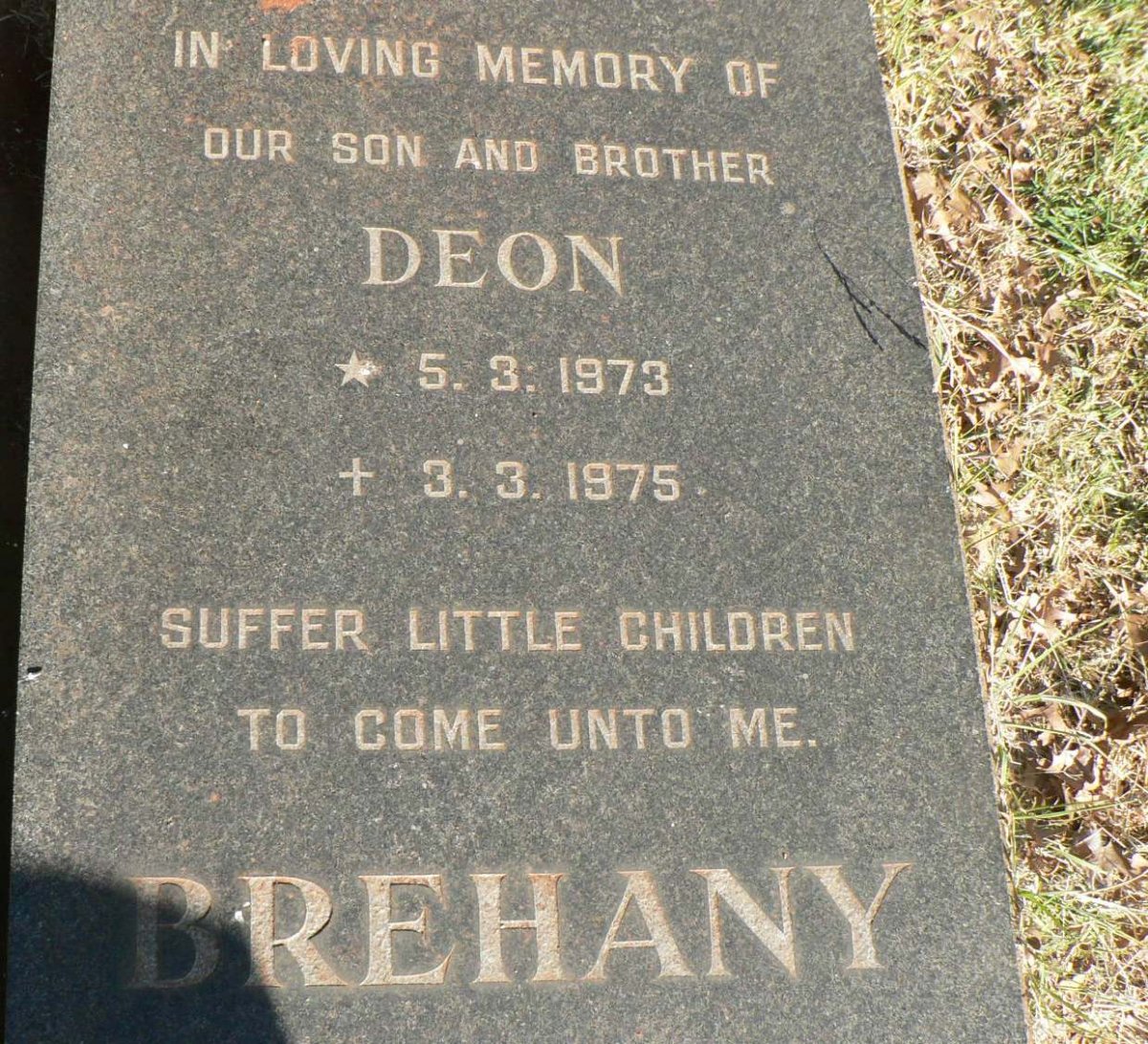 BREHANY Deon 1973-1975