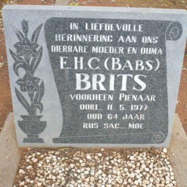 BRITS E.H.C. voorheen PIENAAR -1977