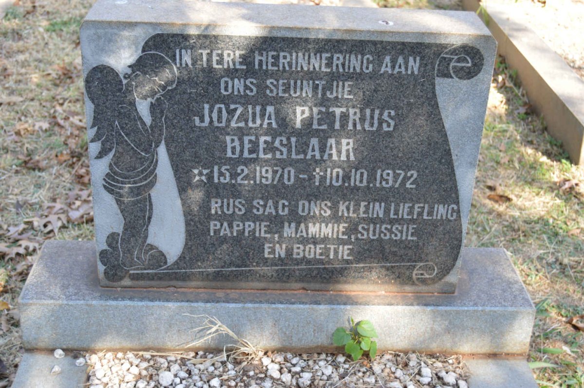 BEESLAAR Jozua Petrus 1970-1972