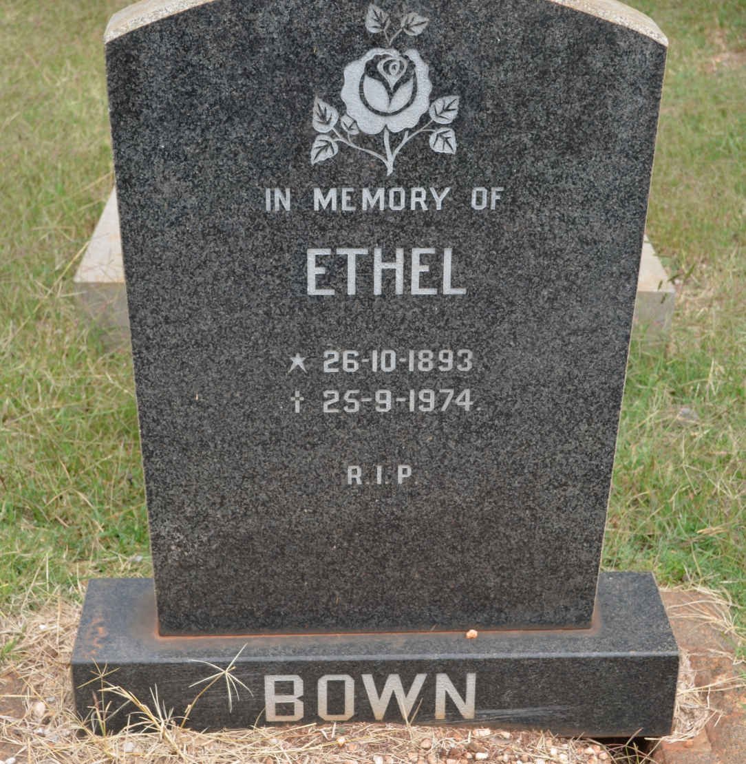 BOWN Ethel 1893-1974