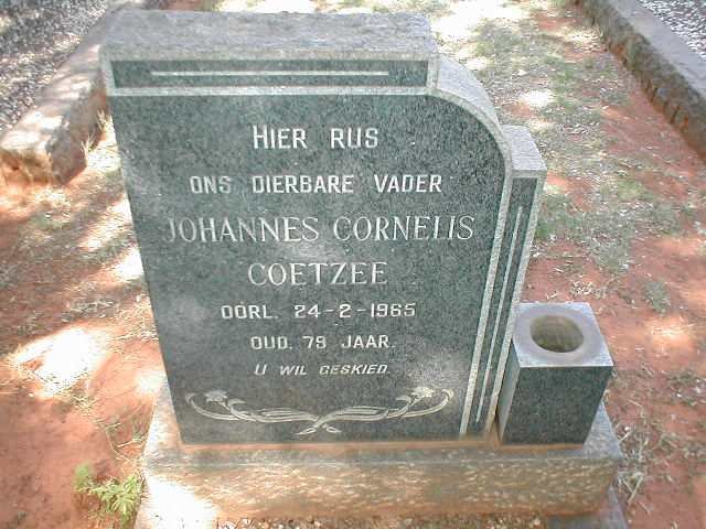 COETZEE Johannes Cornelis -1965