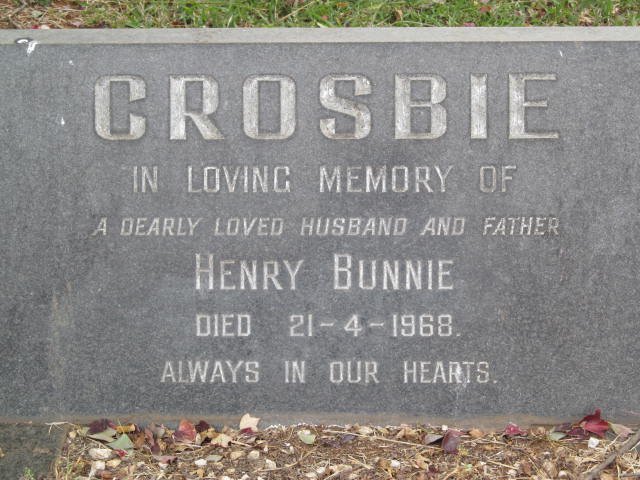 CROSBIE Henry Bunnie -1968