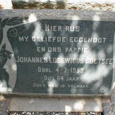 COETSEE Johannes Lodewicus -1959