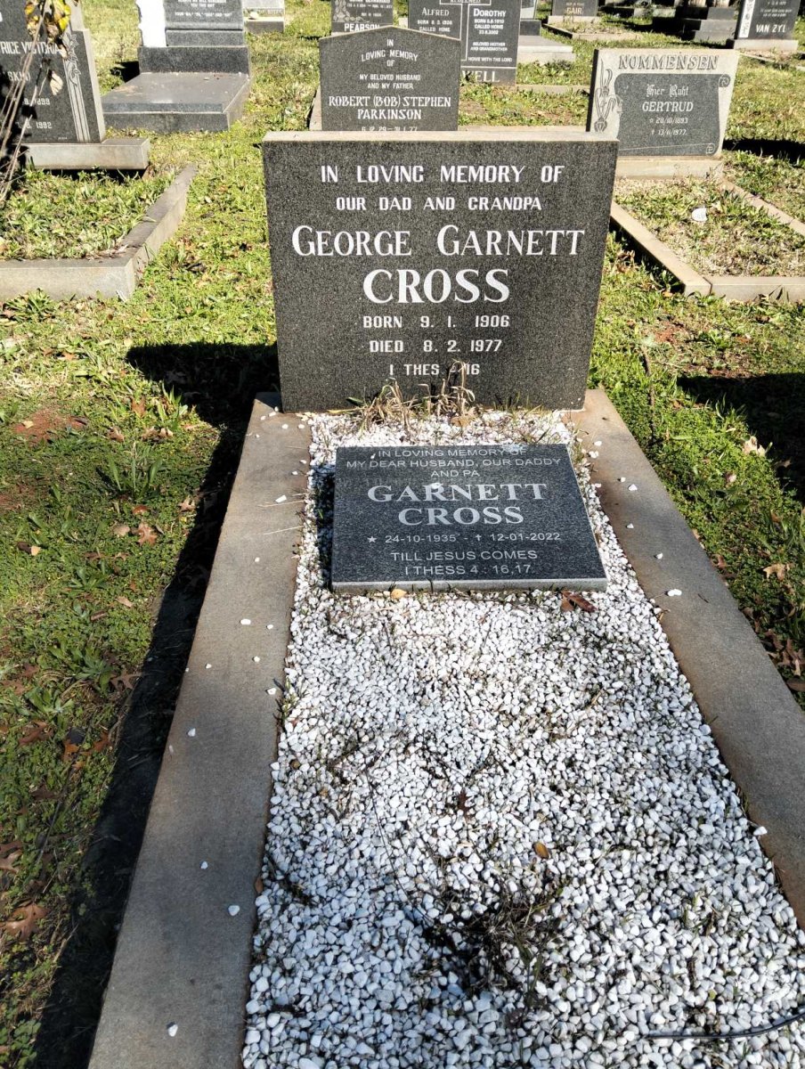 CROSS George Garnett 1906-1977 :: CROSS Garnett 1935-2022