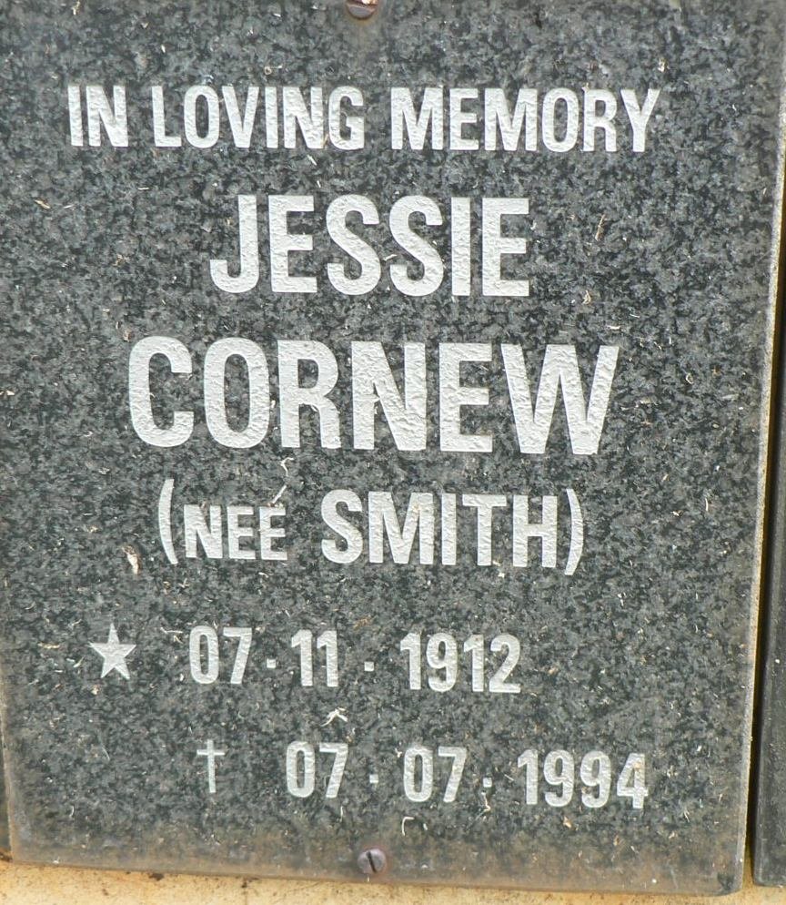 CORNEW Jessie nee SMITH 1912-1994