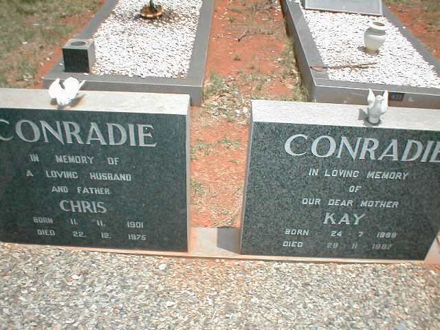 CONRADIE Chris 1901-1973 &amp; Kay 1898-1987