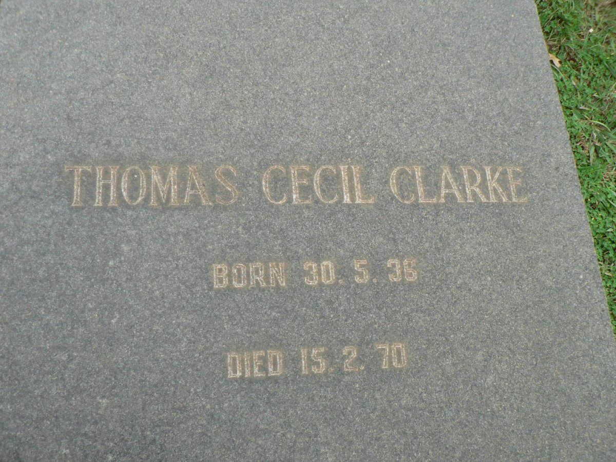 CLARKE Thomas Cecil 1936-1970