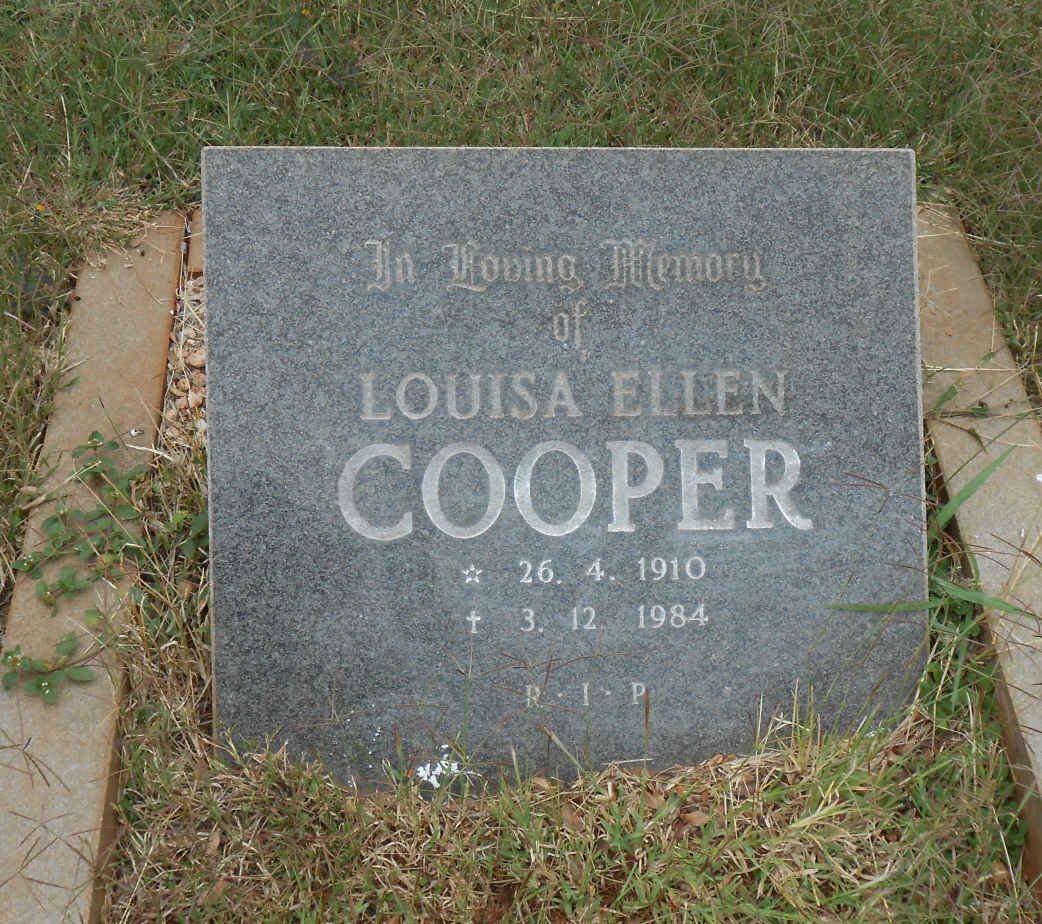 COOPER Louisa Ellen 1910-1984