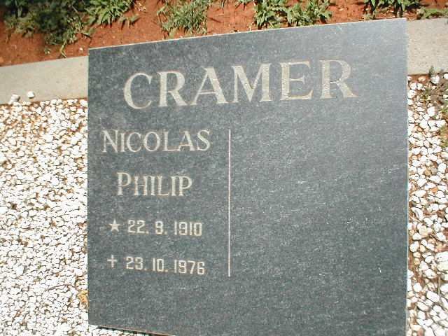 CRAMER Nicolas Philip 1910-1976