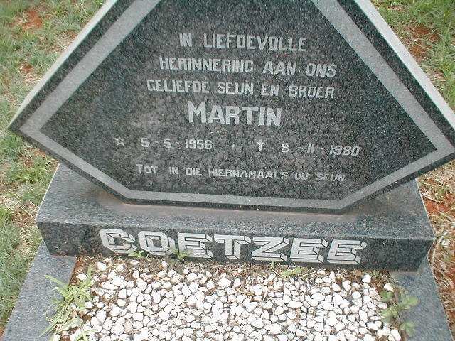 COETZEE Martin 1956-1980