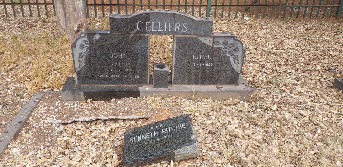 CELLIERS John 1907-1978 & Ethel 1909- :: RITCHIE Kenneth 1928-1981