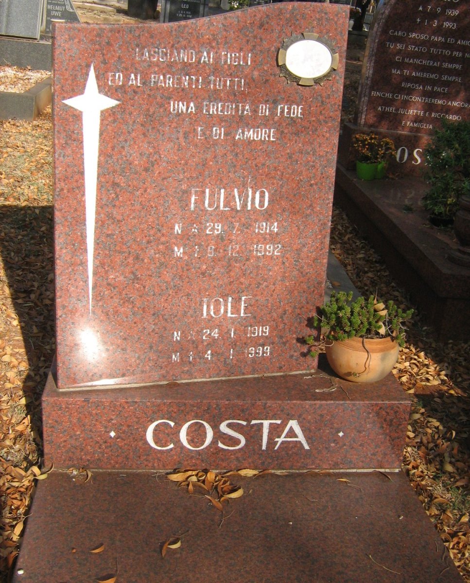 COSTA Fulvio 1914-1992 &amp; Iole 1919-1999