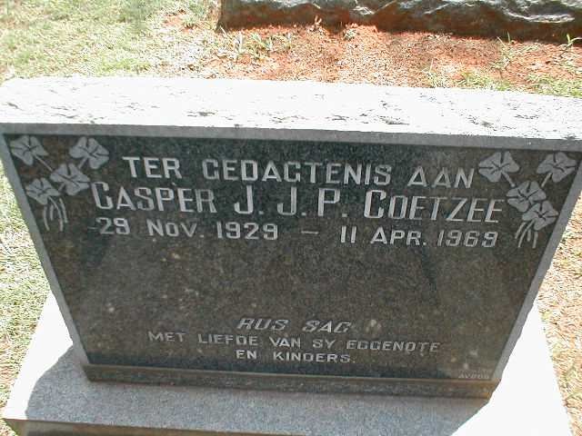 COETZEE Casper J.J.P. 1929-1969