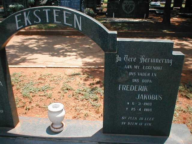 EKSTEEN Frederik Jakobus 1908-1980 & Jacoba Petronella 1913-1982 _1