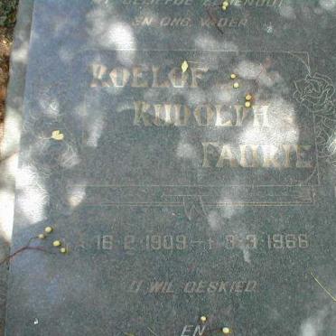 FAURIE Roelof Rudolph 1909-1966