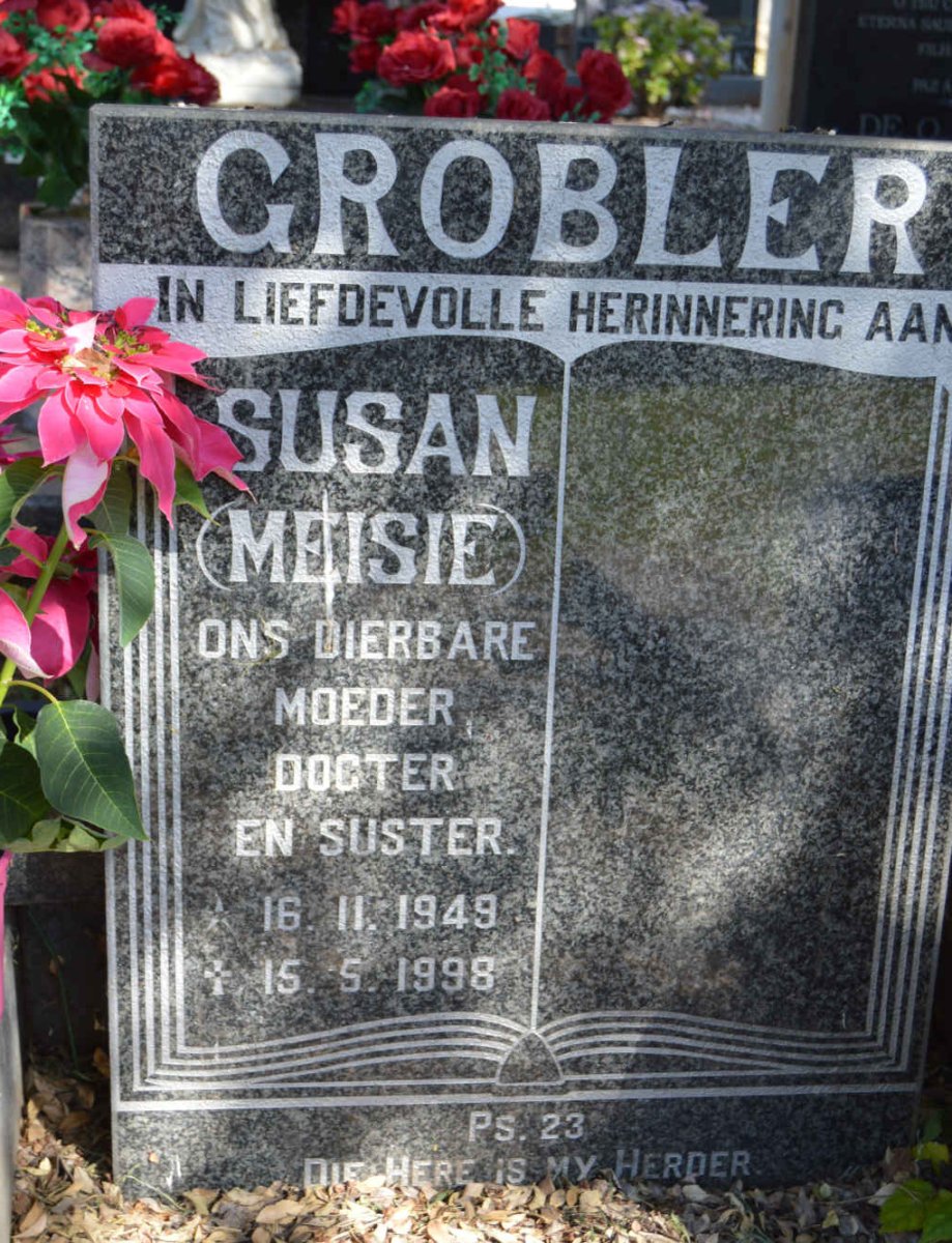 GROBLER Susan 1949-1998