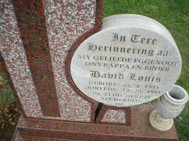 GERMISHUYS David Louis 1945-1995