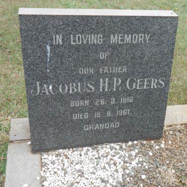 GEERS Jacobus H.P. 1916-1961 &amp; Mary E. 1917-1974 _1