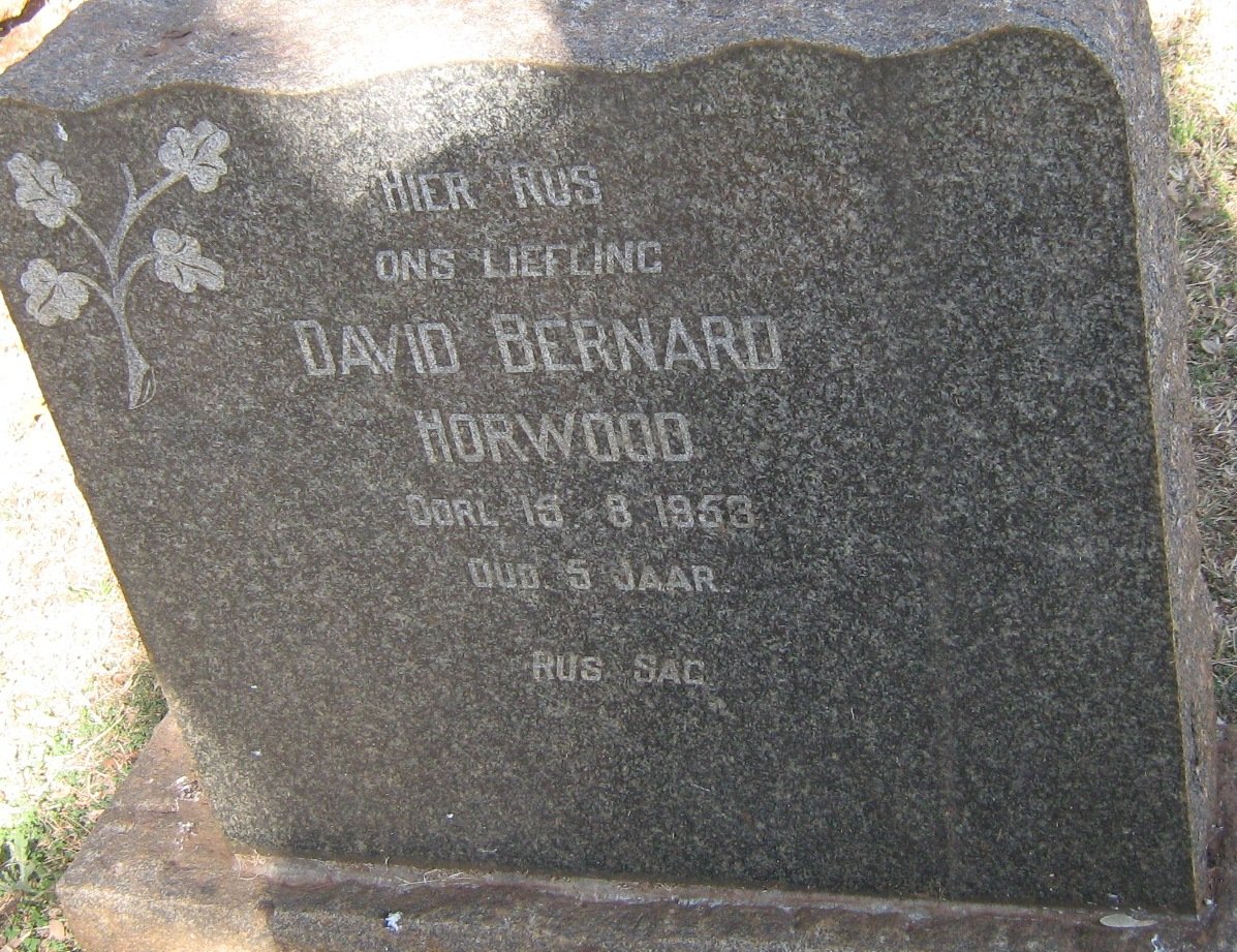 HORWOOD David Bernard -1953
