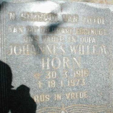 HORN Johannes Willem 1916-1973