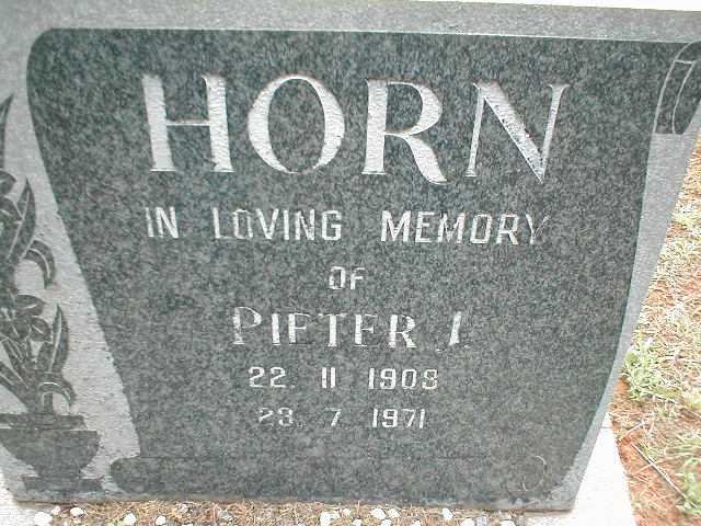 HORN Pieter J. 1908-1971