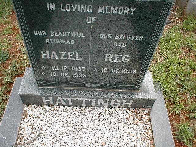 HATTINGH Reg 1936- &amp; Hazel 1937-1995
