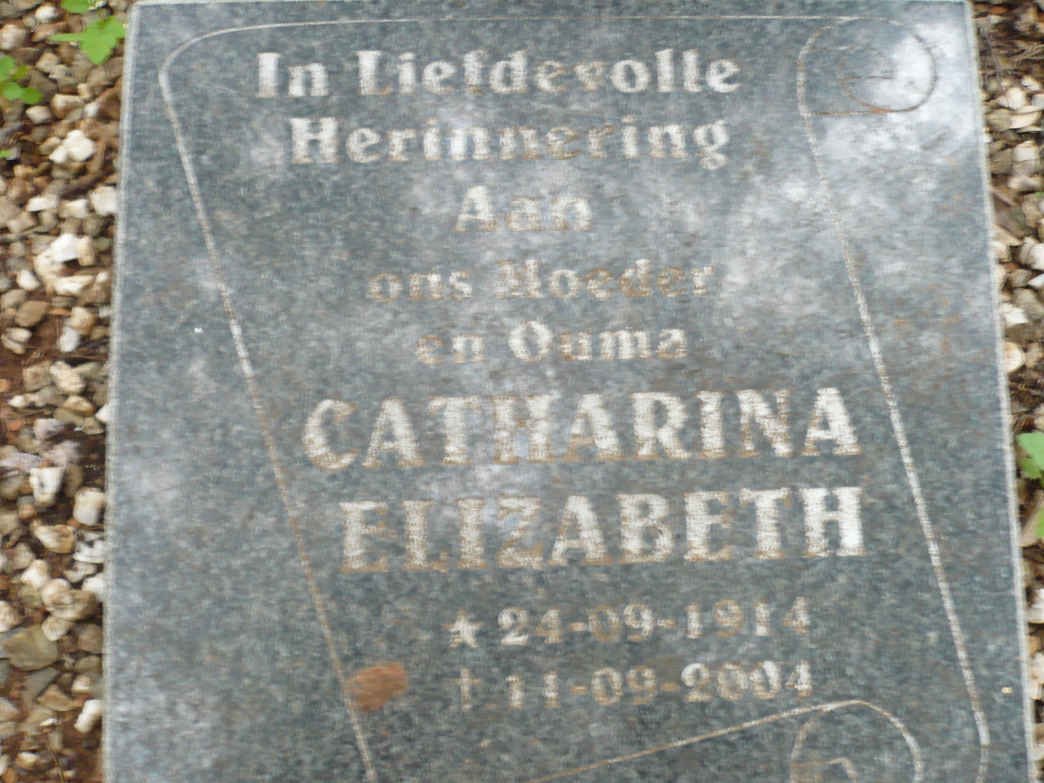 HARMSE Petrus L. -1954 &amp; Catharina Elizabeth 1914-2004