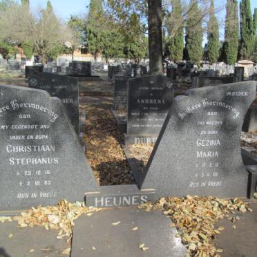 HEUNES Christiaan Stephanus 1916-1983 &amp; Gezina Maria 1912-2006