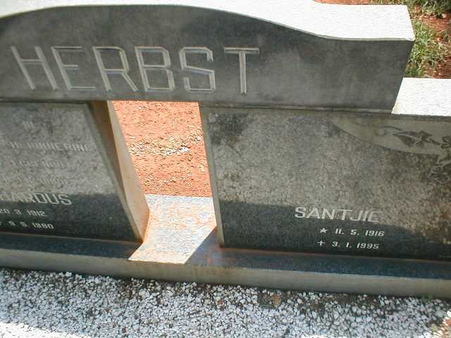 HERBST Gerhardus 1912-1980 & Santjie 1916-1995 _2