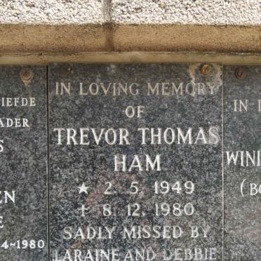 HAM Trevor Thomas 1949-1980