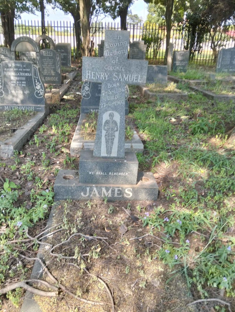 JAMES Henry Samuel 1894-1960