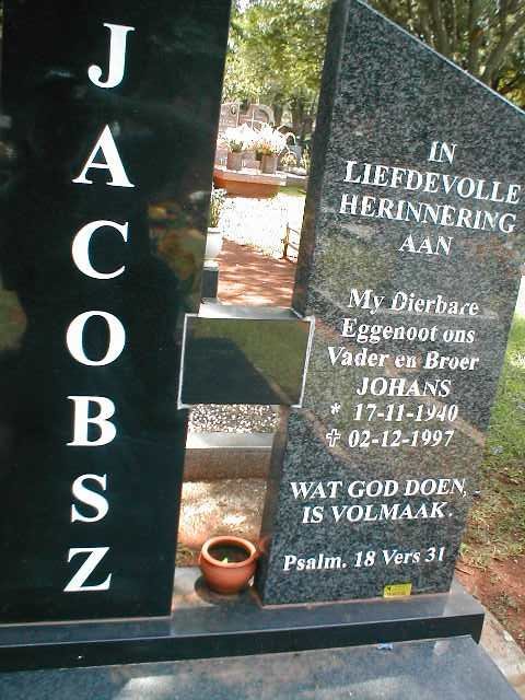 JACOBSZ Johans 1940-1997