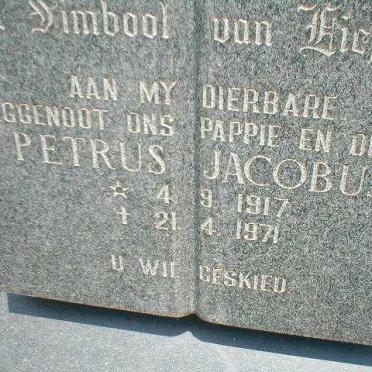 JOUBERT Petrus Jacobus 1917-1971