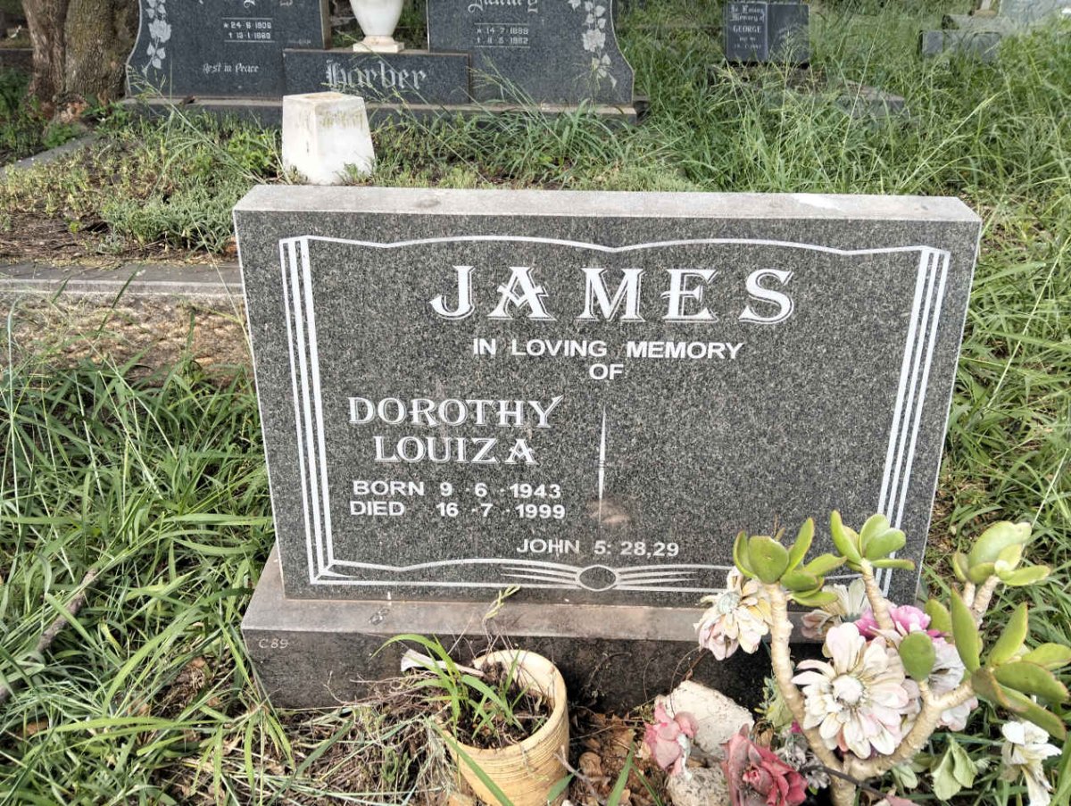 JAMES Dorothy Louiza 1943-1999