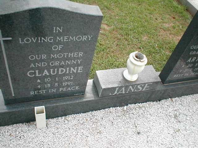 JANSE Arthur 1920-1993 & Claudine 1912-1991 _1