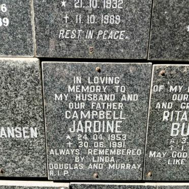 JARDINE Campbell 1953-1991