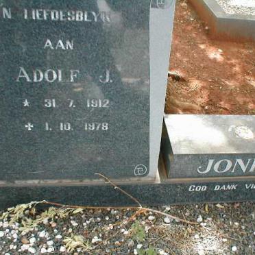 JONKER Adolf J. 1912-1978