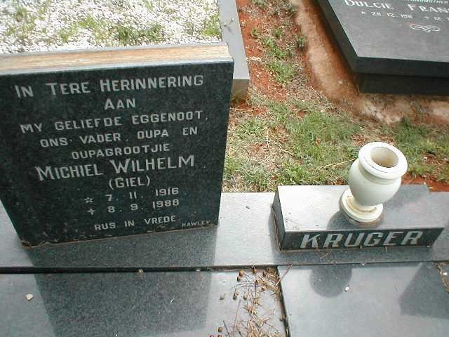 KRUGER Michiel Wilhelm 1916-1988