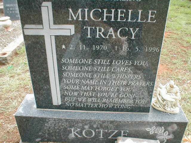 KOTZE Michelle Tracy 1970-1996