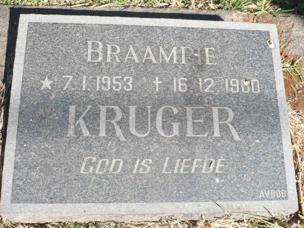 KRUGER Braampie 1953-1960