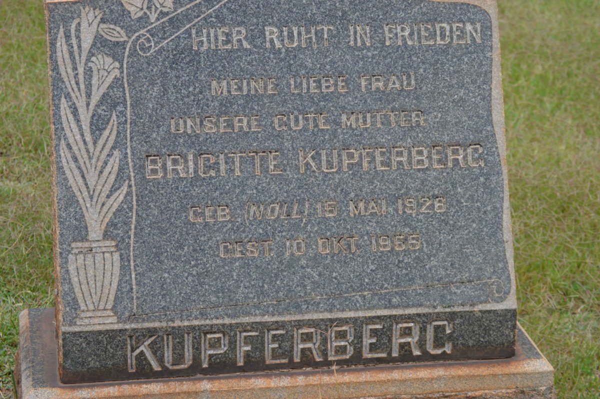 KUPFERBERG Brigitte nee NOLL 1926-1955