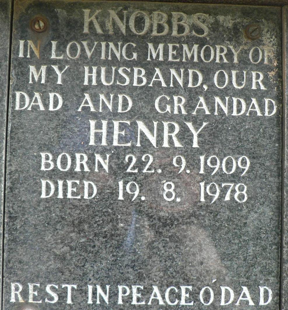 KNOBBS Henry 1909-1978