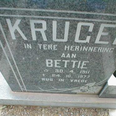 KRUGER Bettie 1911-1977