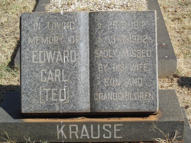KRAUSE Edward Carl 1912-1982