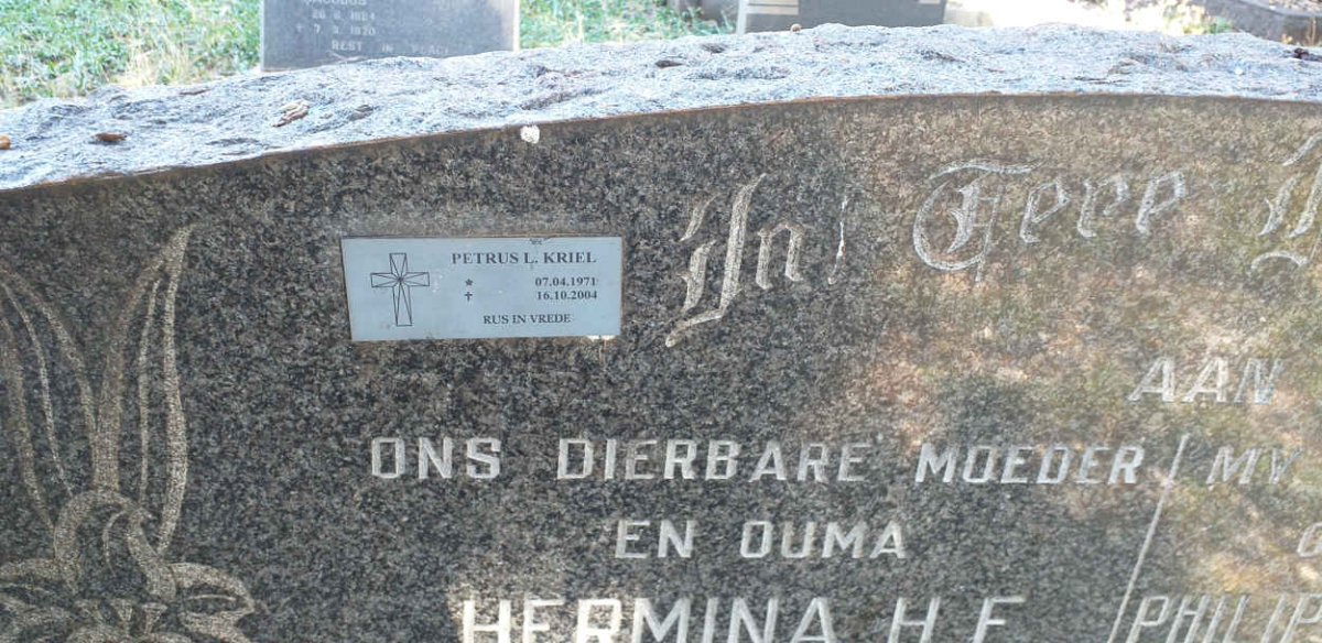 KRIEL Petrus L. 1971-2004